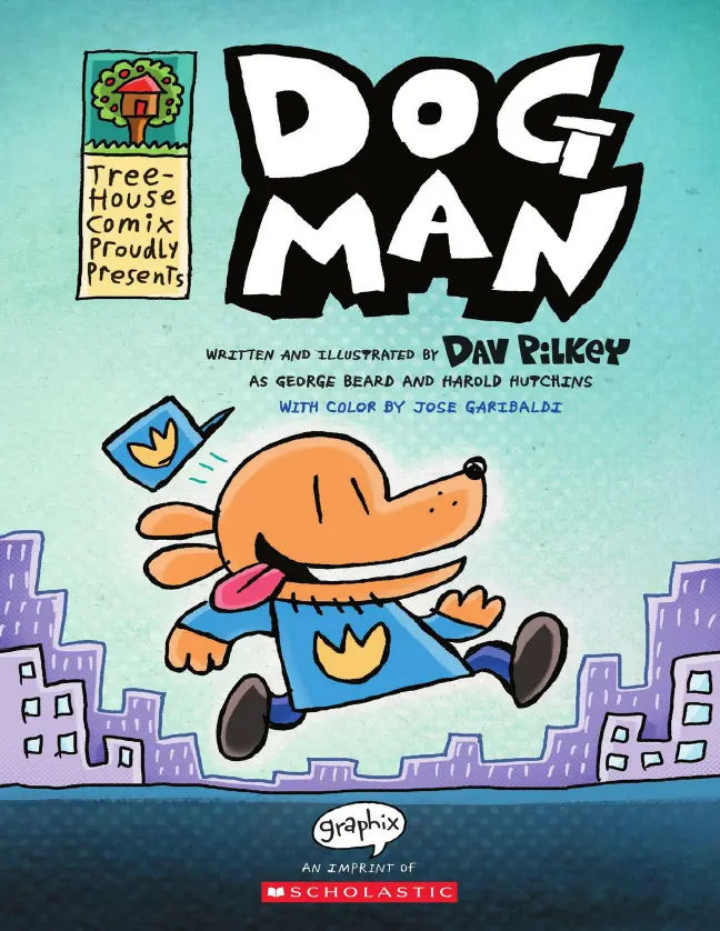 B21163-《Dog Man-神探狗》幽默原版英文漫画桥梁书-01